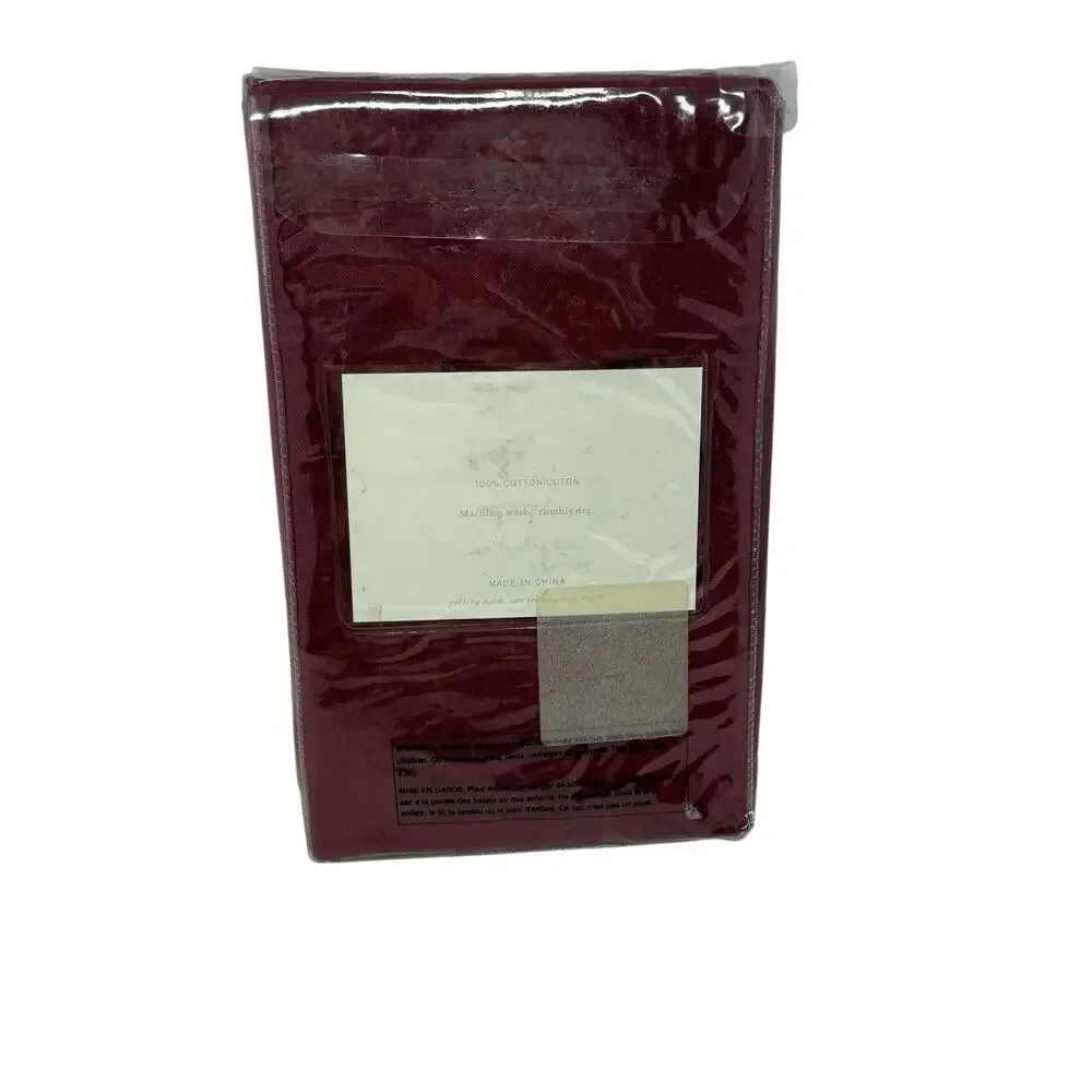 Pottery Barn Bed + Bath Reversible Sham Euro Maroon Burgundy New In Package